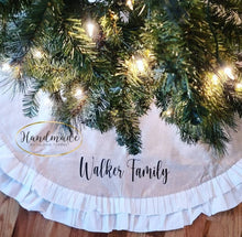 Load image into Gallery viewer, Personalized Christmas Tree Skirt