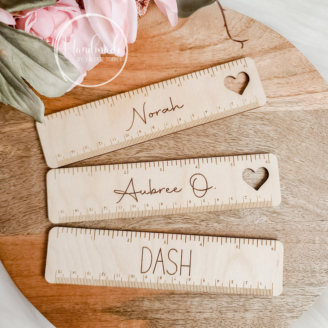 Personalized Wooden Ruler