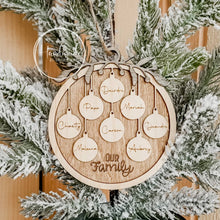 Load image into Gallery viewer, Personalized family ornament
