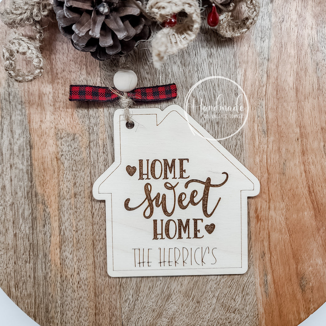 Personalized Home Sweet Home Ornament