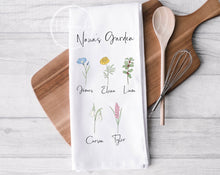 Load image into Gallery viewer, Birth Flower Kitchen Towel
