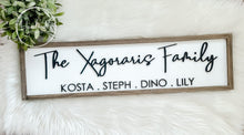 Load image into Gallery viewer, Family wood sign
